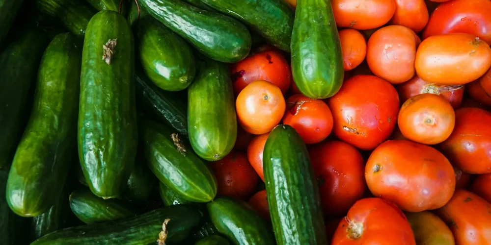 komkommer tomaten